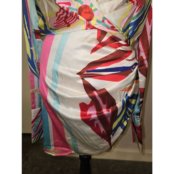 Luxxel Mock Wrap Dress - Picture 2 of 10